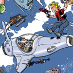 Fred Flamingo in fight